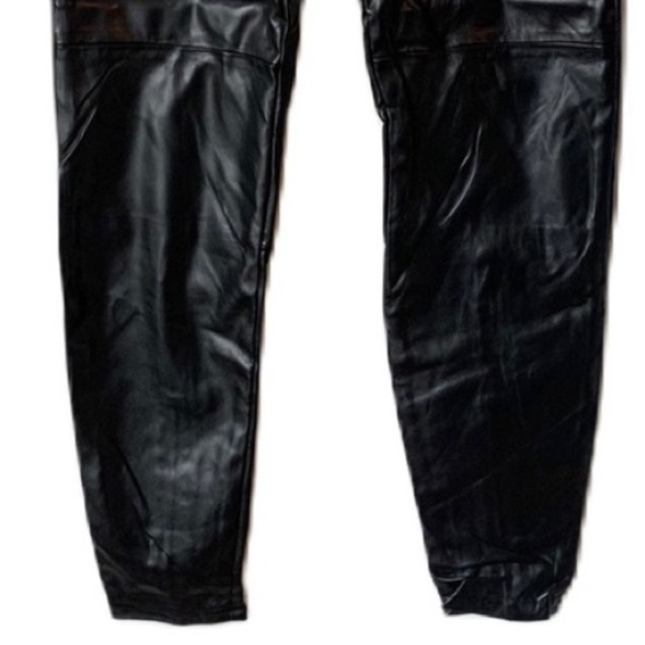 BLANK NYC Faux Leather Pull-On Pants Joggers Size 31 NEW - Picture 3 of 8
